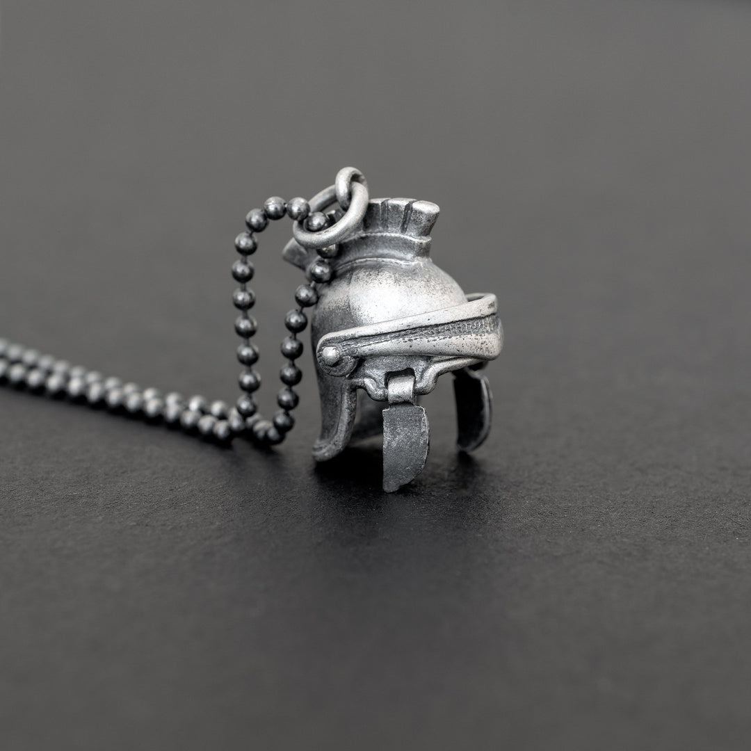 Pendant necklace "legionary helmet"