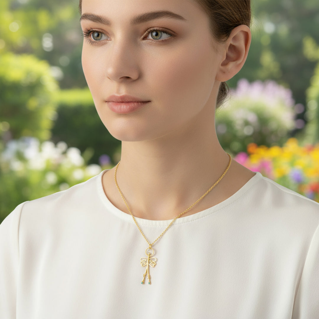 Pendant necklace - "Angel amulet"