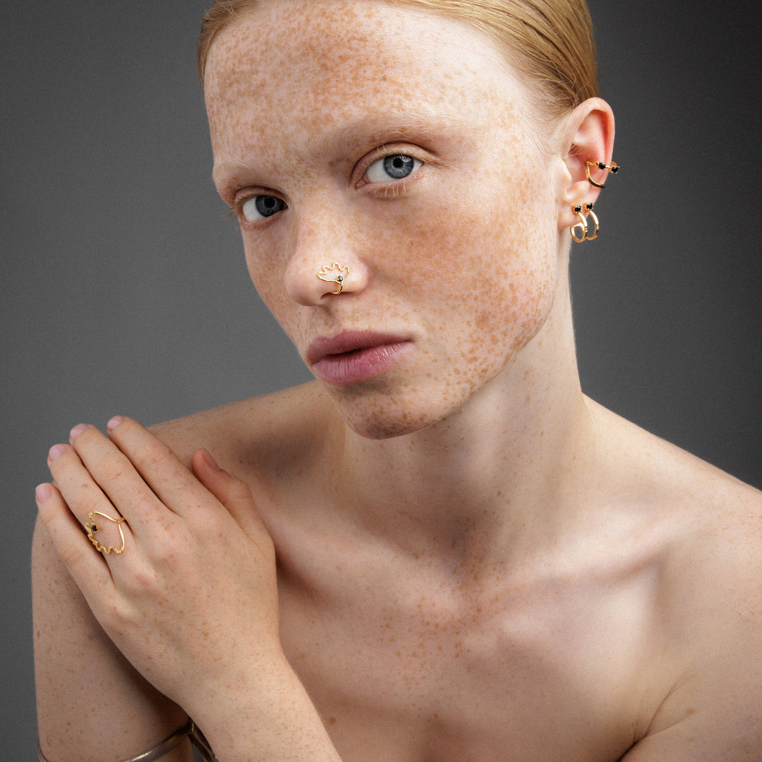 Cuff earring "snake" small