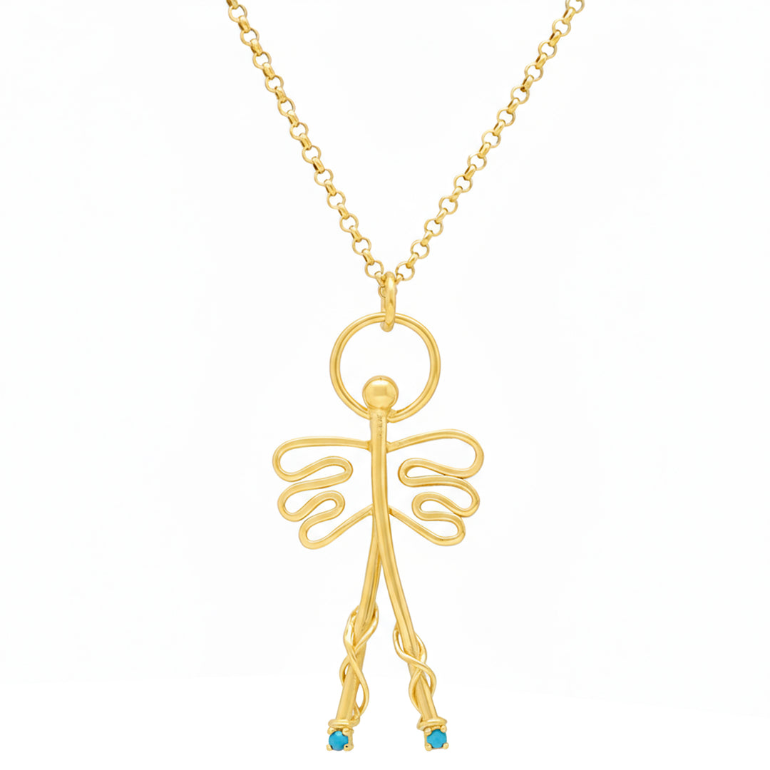 Pendant necklace - "Angel amulet"