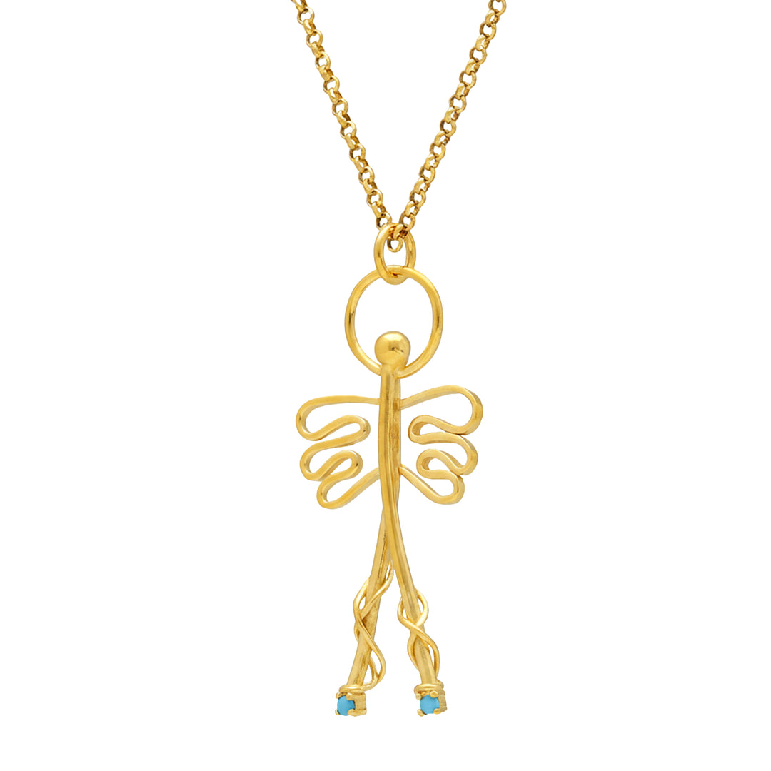 Pendant necklace - "Angel amulet"