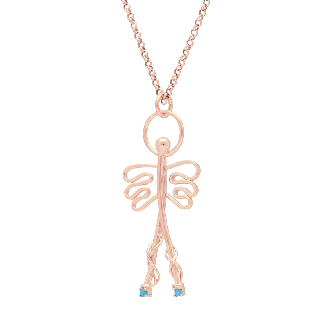 Pendant necklace - "Angel amulet"