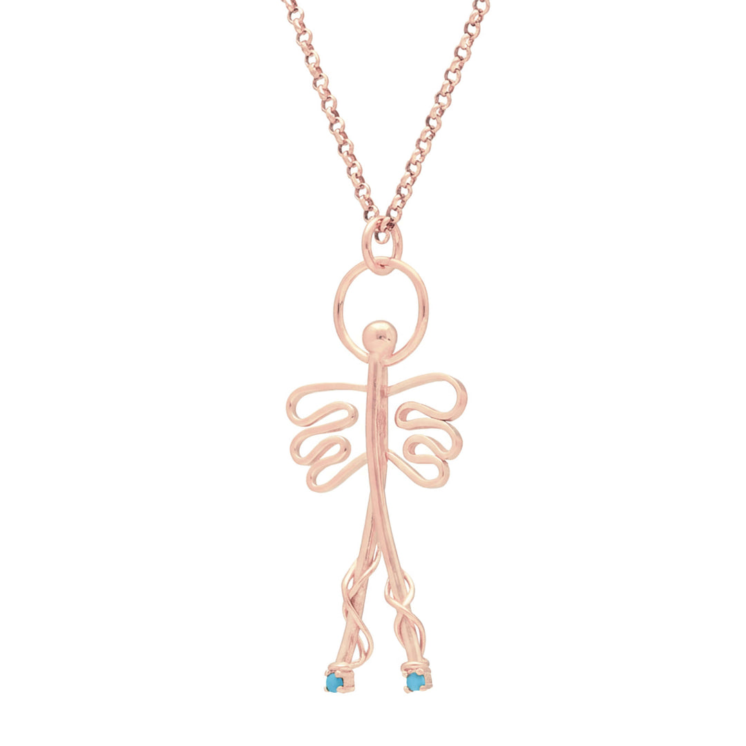 Pendant necklace - "Angel amulet"