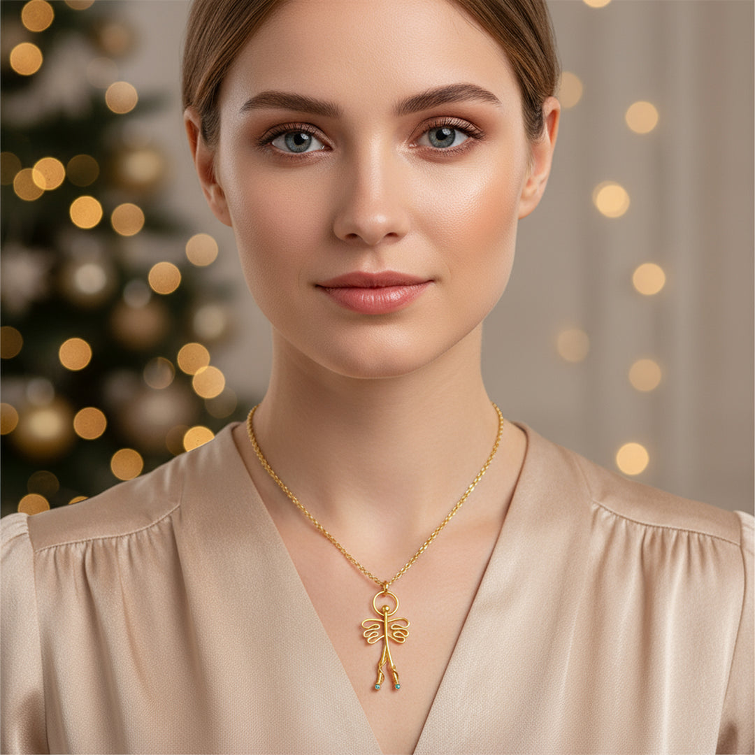 Pendant necklace - "Angel amulet"