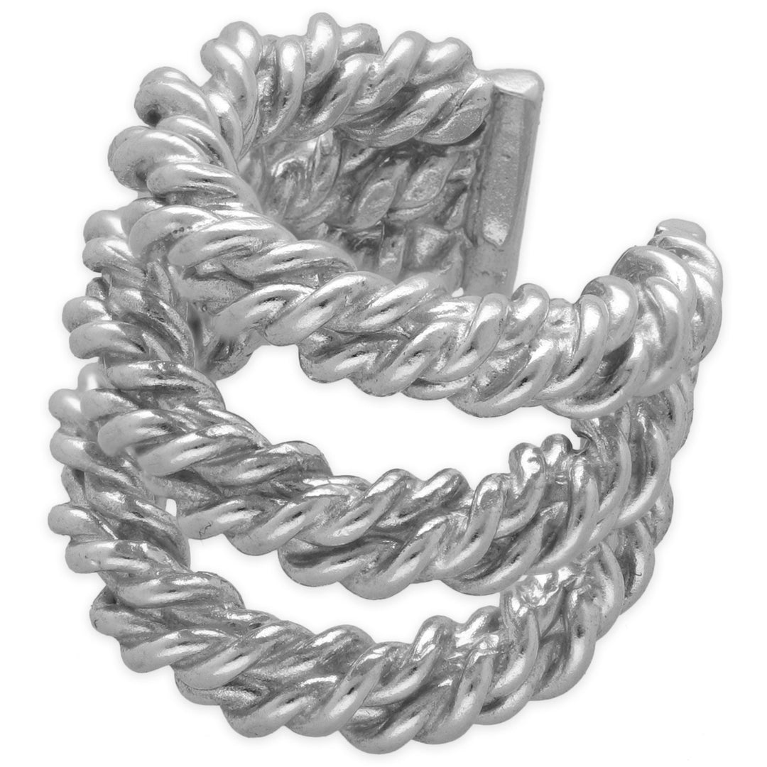 Boucle d'oreille torsadée triple manchette