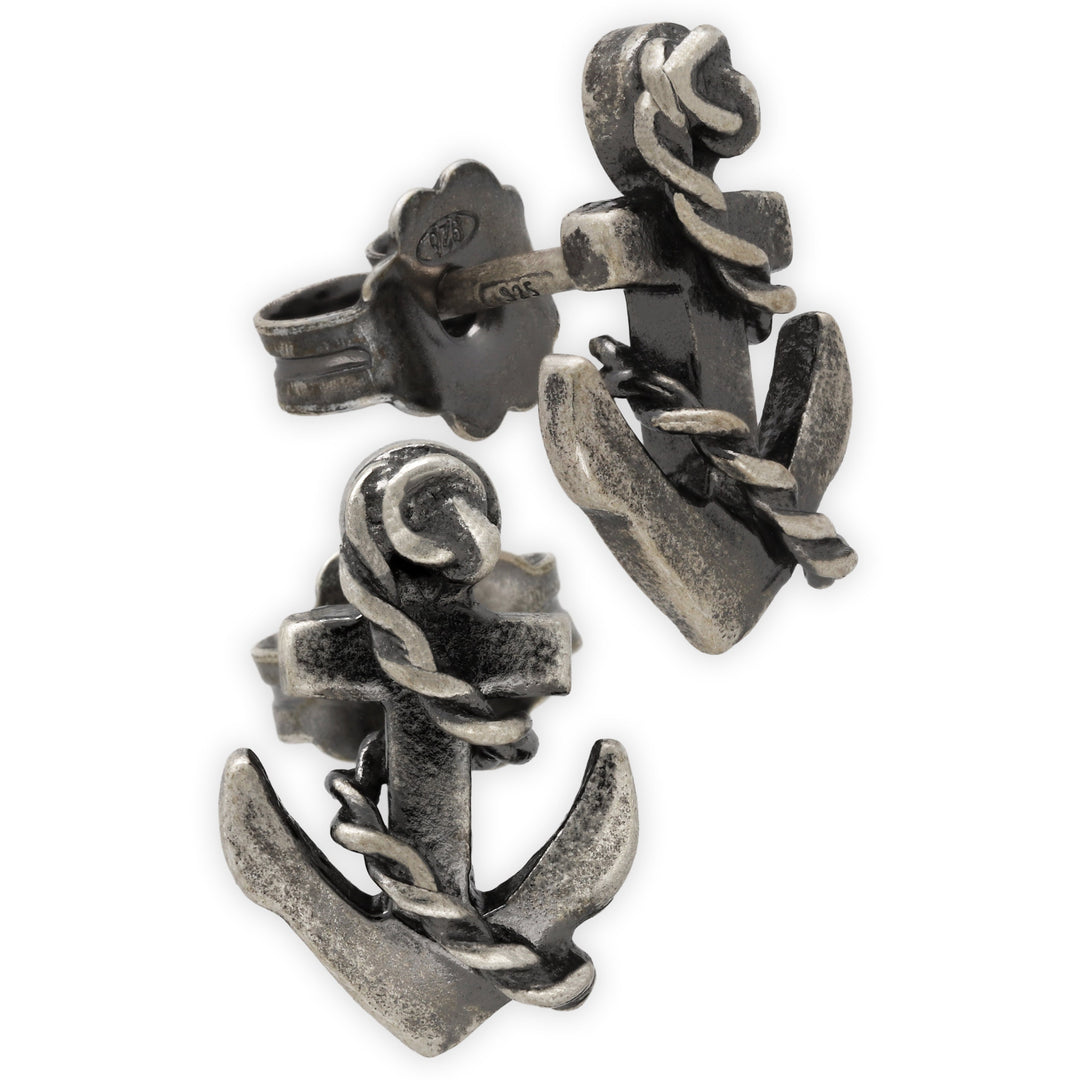 Boucles d'oreilles "ancre" homme