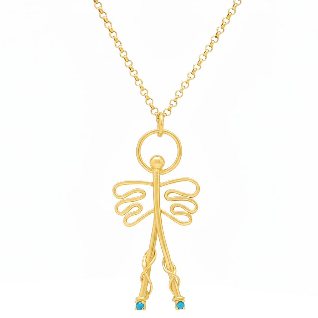 Pendant necklace - "Angel amulet"