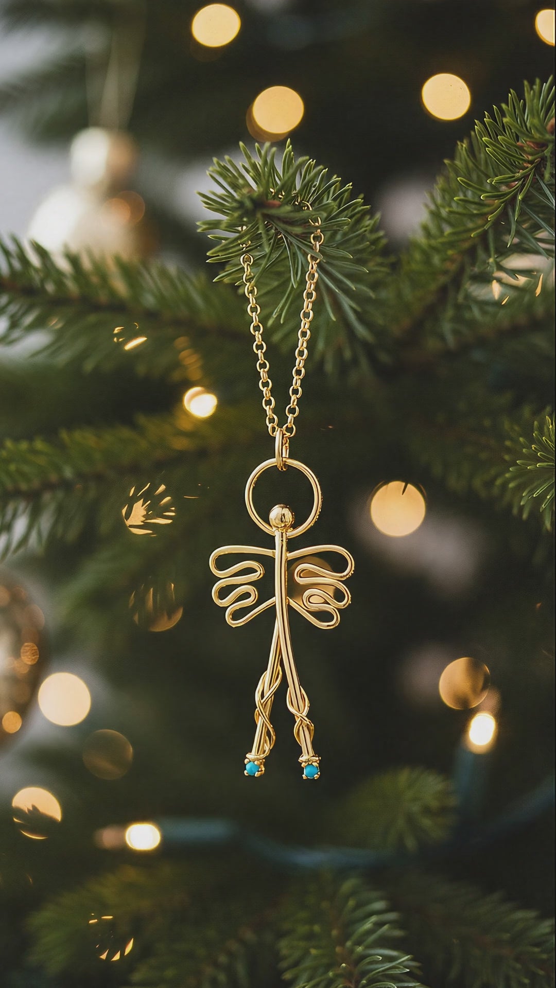 Pendant necklace - "Angel amulet"