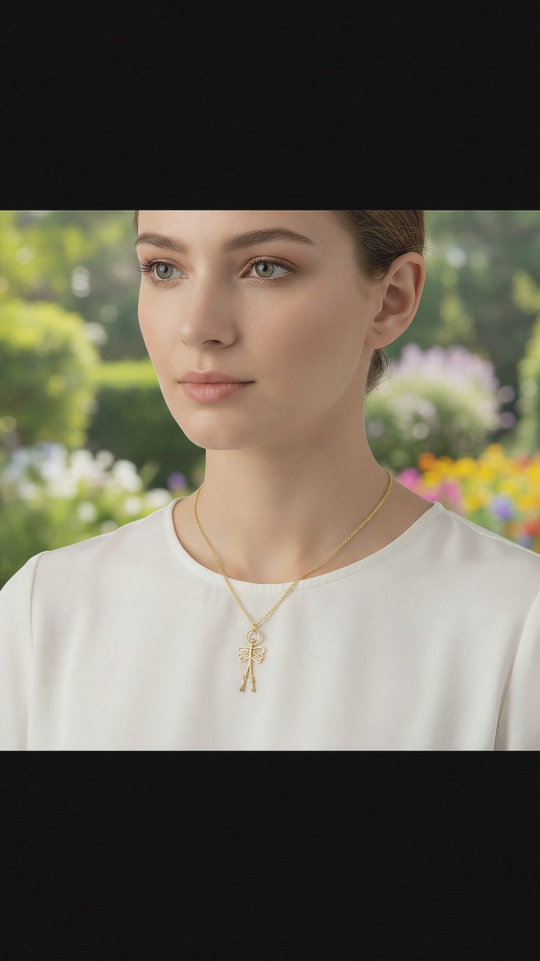 Pendant necklace - "Angel amulet"