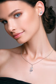 'Rose flower' earrings