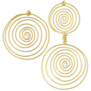 Mismached spiral earrings