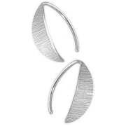 Leaf hoop earrings