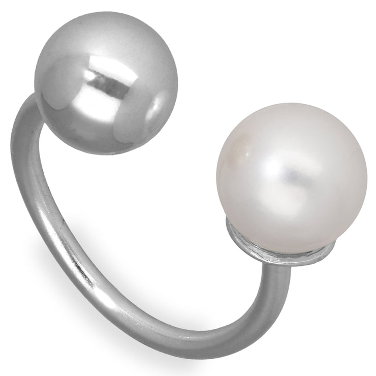 White pearl ring