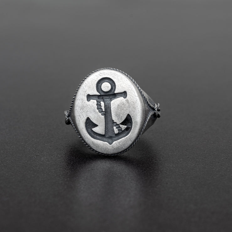 'Anchor' ring for men