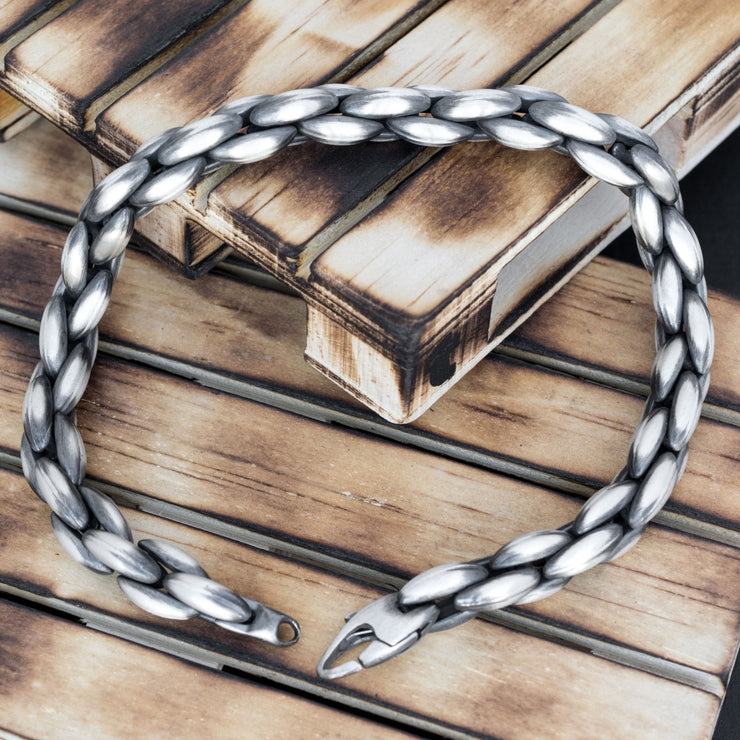 Ανδρικό βραχιόλι αλυσίδα "φίδι" από ασήμι 925 - κοσμήματα emmanuela