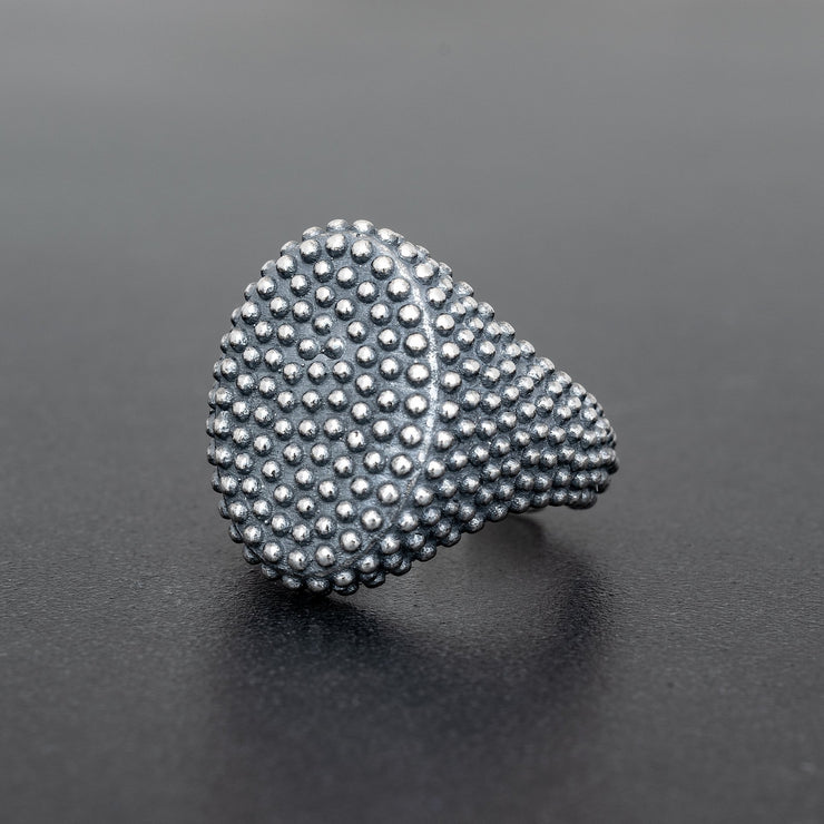 Ανδρικό δαχτυλίδι οβάλ από ασήμι 925 - κοσμήματα emmanuela