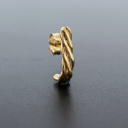 Ανδρικό πλεκτό σκουλαρίκι από ασήμι 925 - κοσμήματα emmanuela