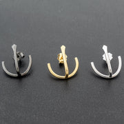 Ανδρικό σκουλαρίκι "άγκυρα" από ασήμι 925 - κοσμήματα emmanuela