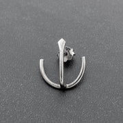 Ανδρικό σκουλαρίκι "άγκυρα" από ασήμι 925 - κοσμήματα emmanuela