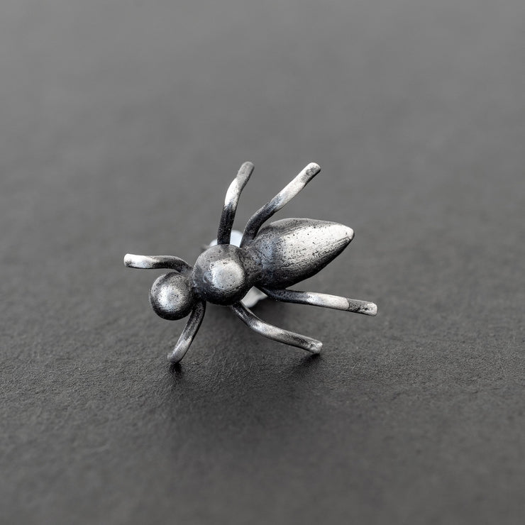 Ανδρικό σκουλαρίκι "έντομο" από ασήμι 925 - κοσμήματα emmanuela