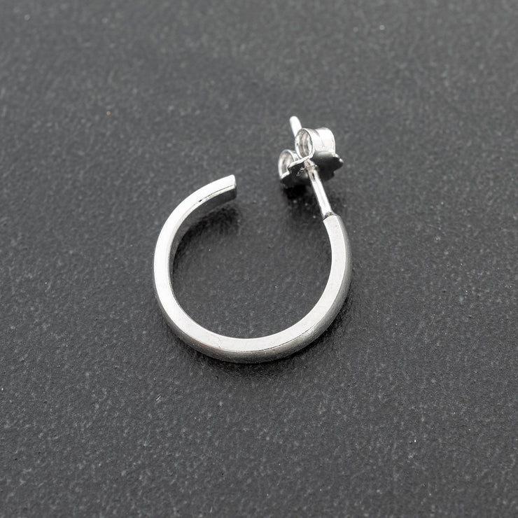 Ανδρικό σκουλαρίκι κρίκος από ασήμι 925 - κοσμήματα emmanuela