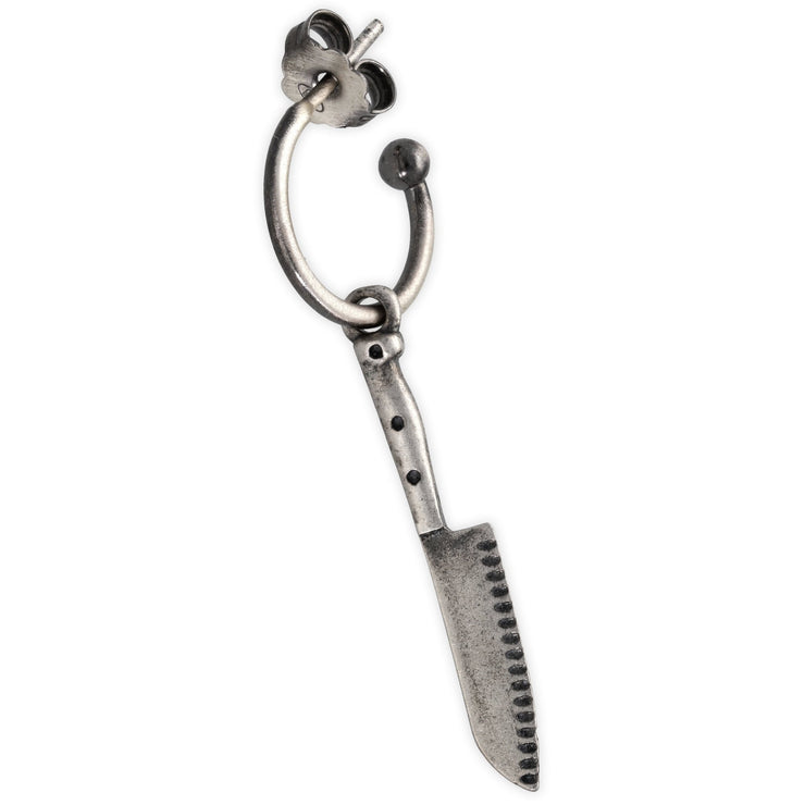 Ανδρικό σκουλαρίκι με "μαχαίρι" από ασήμι 925 - κοσμήματα emmanuela