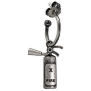 Ανδρικό σκουλαρίκι με "πυροσβεστήρα" από ασήμι 925 - κοσμήματα emmanuela