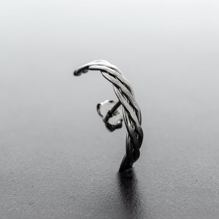 Ανδρικό σκουλαρίκι suspender από ασήμι 925 - κοσμήματα emmanuela