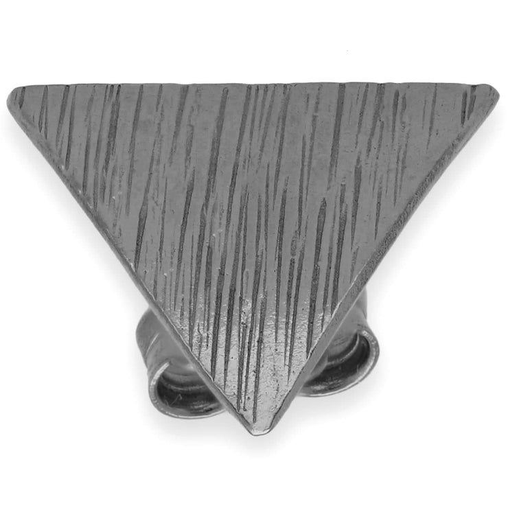 Ανδρικό σκουλαρίκι "τρίγωνο" σφυρήλατο από ασήμι 925 - κοσμήματα emmanuela