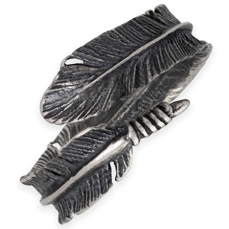 Δαχτυλίδι "φτερό" από ασήμι 925 - κοσμήματα emmanuela