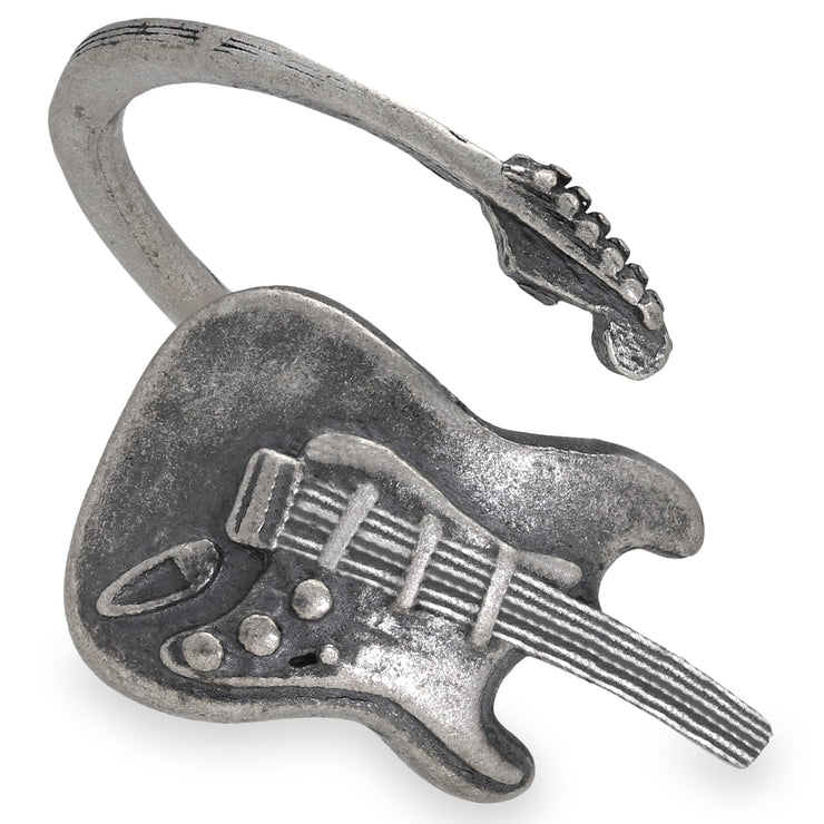 Δαχτυλίδι "ηλεκτρική κιθάρα" από ασήμι 925 - κοσμήματα emmanuela