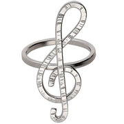 Δαχτυλίδι "κλειδί του σολ" από ασήμι 925 - κοσμήματα emmanuela