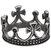 Δαχτυλίδι κορώνα με σταυρούς από ασήμι 925 - κοσμήματα emmanuela