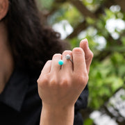 Δαχτυλίδι με πέτρα αμαζονίτη από ασήμι 925 - κοσμήματα emmanuela