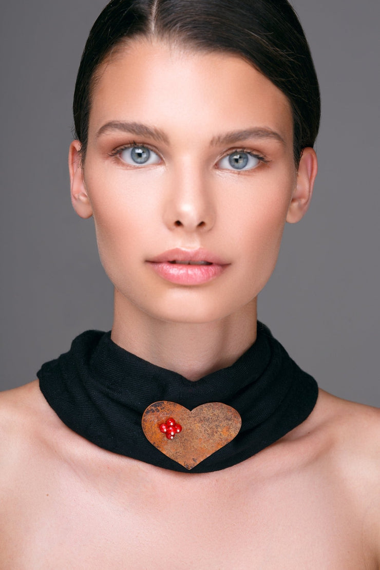 Καρφίτσα "καρδιά" από ασήμι 925 - κοσμήματα emmanuela