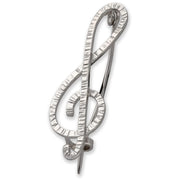 Καρφίτσα "κλειδί του σολ" από ασήμι 925 - κοσμήματα emmanuela
