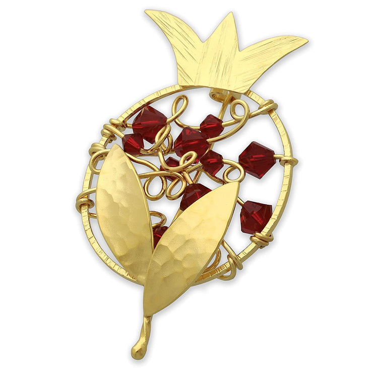 Καρφίτσα "ρόδι" από ασήμι 925 - κοσμήματα emmanuela