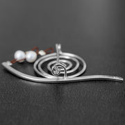 Καρφίτσα "σαλιγκάρι" μικρή από ασήμι 925 - κοσμήματα emmanuela