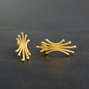 Καρφωτά σκουλαρίκια ακτίνες από ασήμι | Πρωτότυπα κοσμήματα Emmanuela