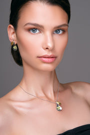 Καρφωτά σκουλαρίκια "αχλάδια" από ασήμι 925 - κοσμήματα emmanuela
