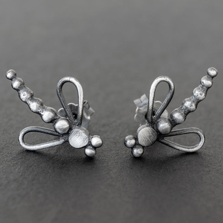 Καρφωτά σκουλαρίκια έντομα από ασήμι 925 - κοσμήματα emmanuela