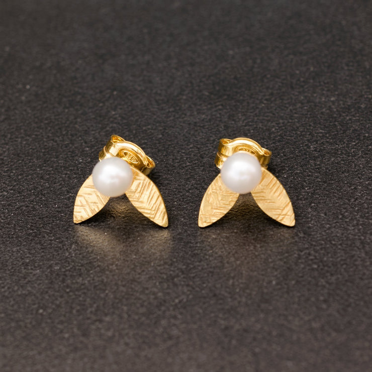 Ασημένια σκουλαρίκια με μαργαριτάρια | Πρωτότυπα κοσμήματα Emmanuela