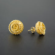 Καρφωτά σκουλαρίκια κουβάρια από ασήμι 925 - κοσμήματα emmanuela