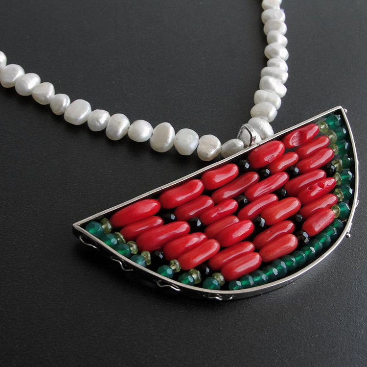 Κολιέ καρπούζι - Emmanuela - handcrafted for you®