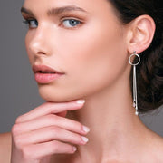 Κρεμαστά σκουλαρίκια από ασήμι | Emmanuela χειροποίητα κοσμήματα