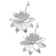 Κρεμαστά σκουλαρίκια "λουλούδια μαργαρίτες" από ασήμι 925 - κοσμήματα emmanuela