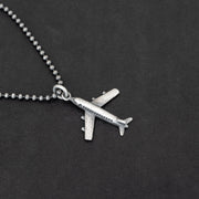 Κρεμαστό μενταγιόν "αεροπλάνο" από ασήμι | Κοσμήματα unisex δώρα Emmanuela