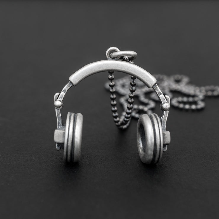 Κρεμαστό μενταγιόν "ακουστικά" από ασήμι 925 - κοσμήματα emmanuela