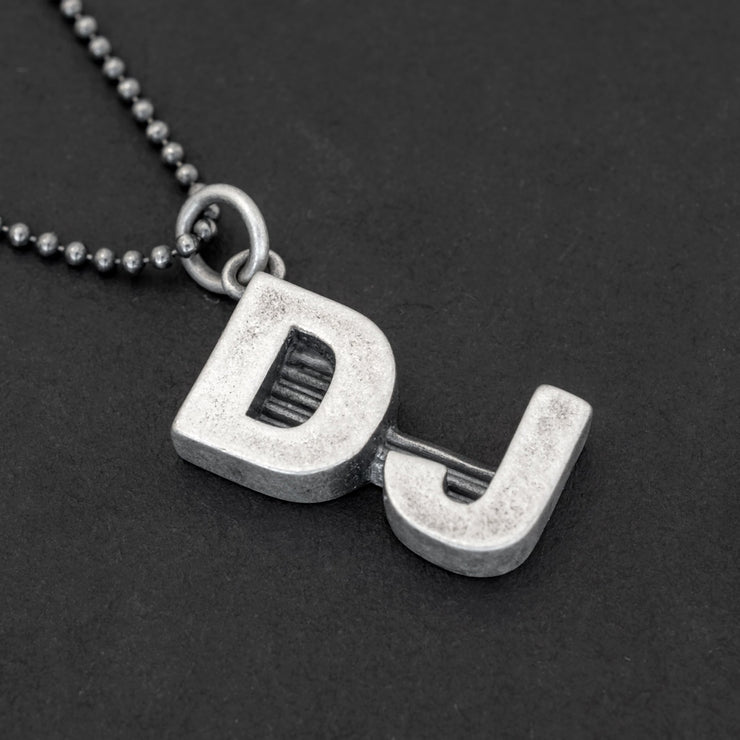 Κρεμαστό μενταγιόν D.J. από ασήμι 925 - κοσμήματα emmanuela