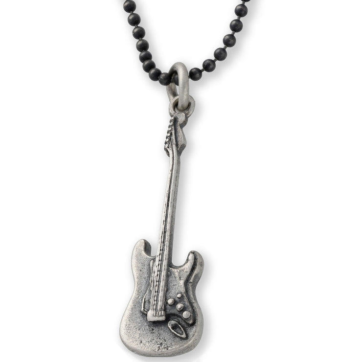 Κρεμαστό μενταγιόν "ηλεκτρική κιθάρα" από ασήμι 925 - κοσμήματα emmanuela